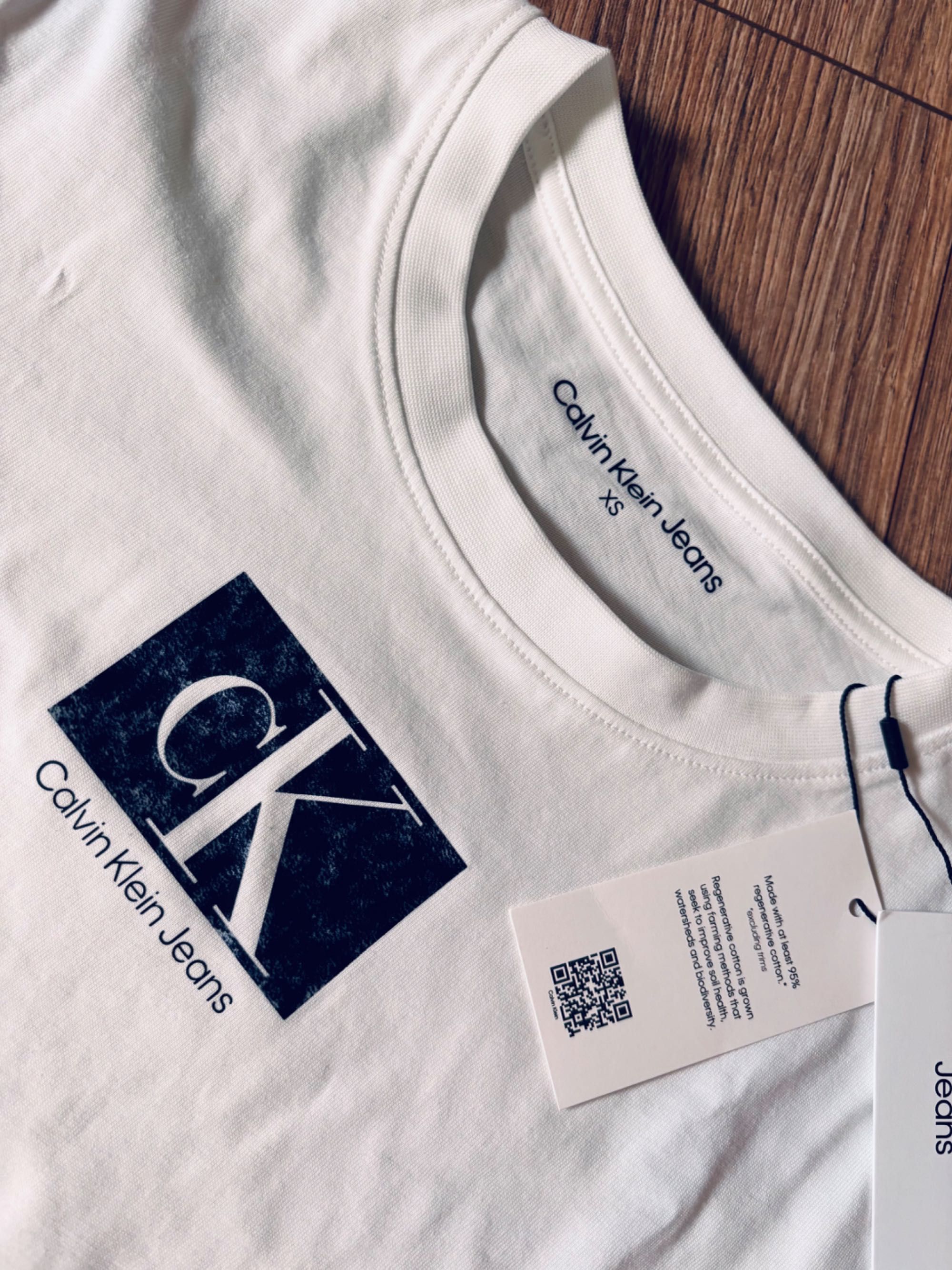 Calvin klein Jeans koszulka damska nowa xs/s biała