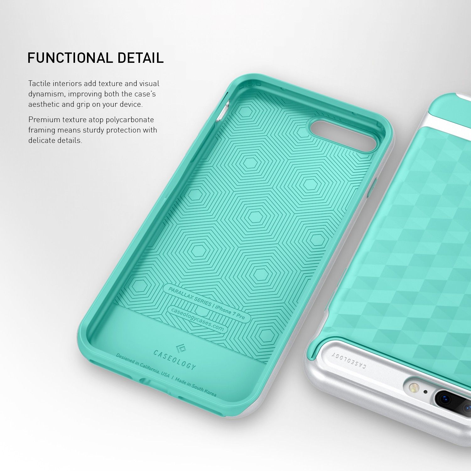Etui Caseology iPhone 7 Plus / 8 Plus Parallax Turquoise Mint