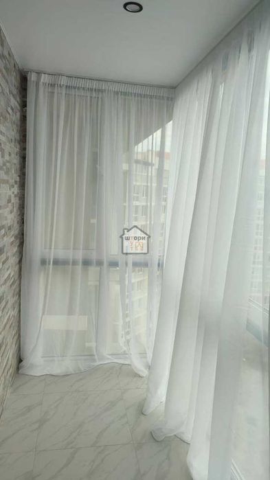 Якісний білий матовий креп тюль Туреччина tulle | гардини завіси