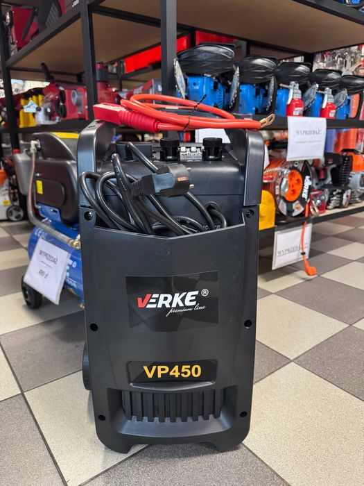 PROSTOWNIK ROZRUCH Samochodowy Ładowarka Do Akumulatorów 450 VERKE