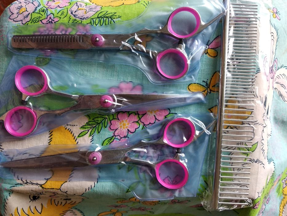 Ножницы для груминга 4 в 1, набор для стрижки животных