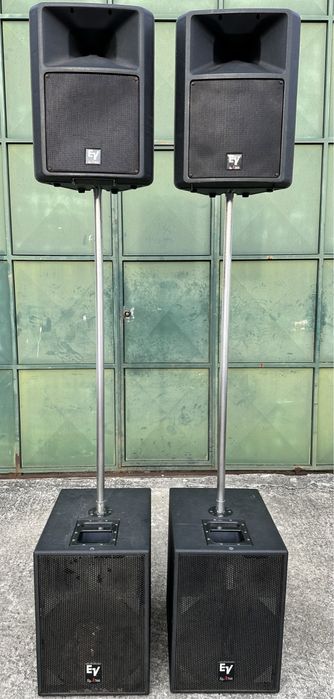 Sistema som 2x Ev sxa360 + 2x Ev sba760