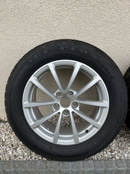 Koła felgi aluminiowe Audi 5x112 17”opony zimowe 225/60r17 bieżnik 8mm