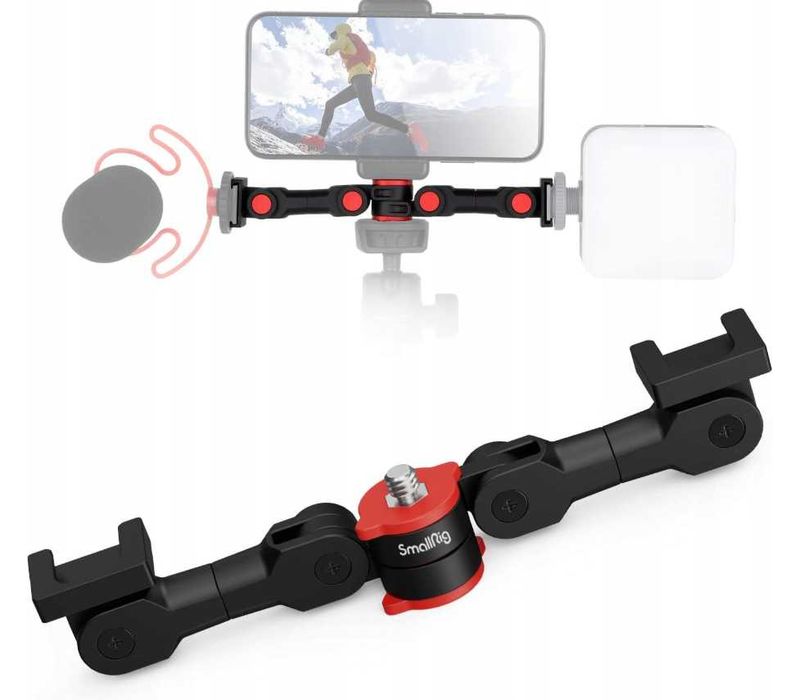 Uchwyt na telefon przedłużka lampy błyskowej mikrofonu