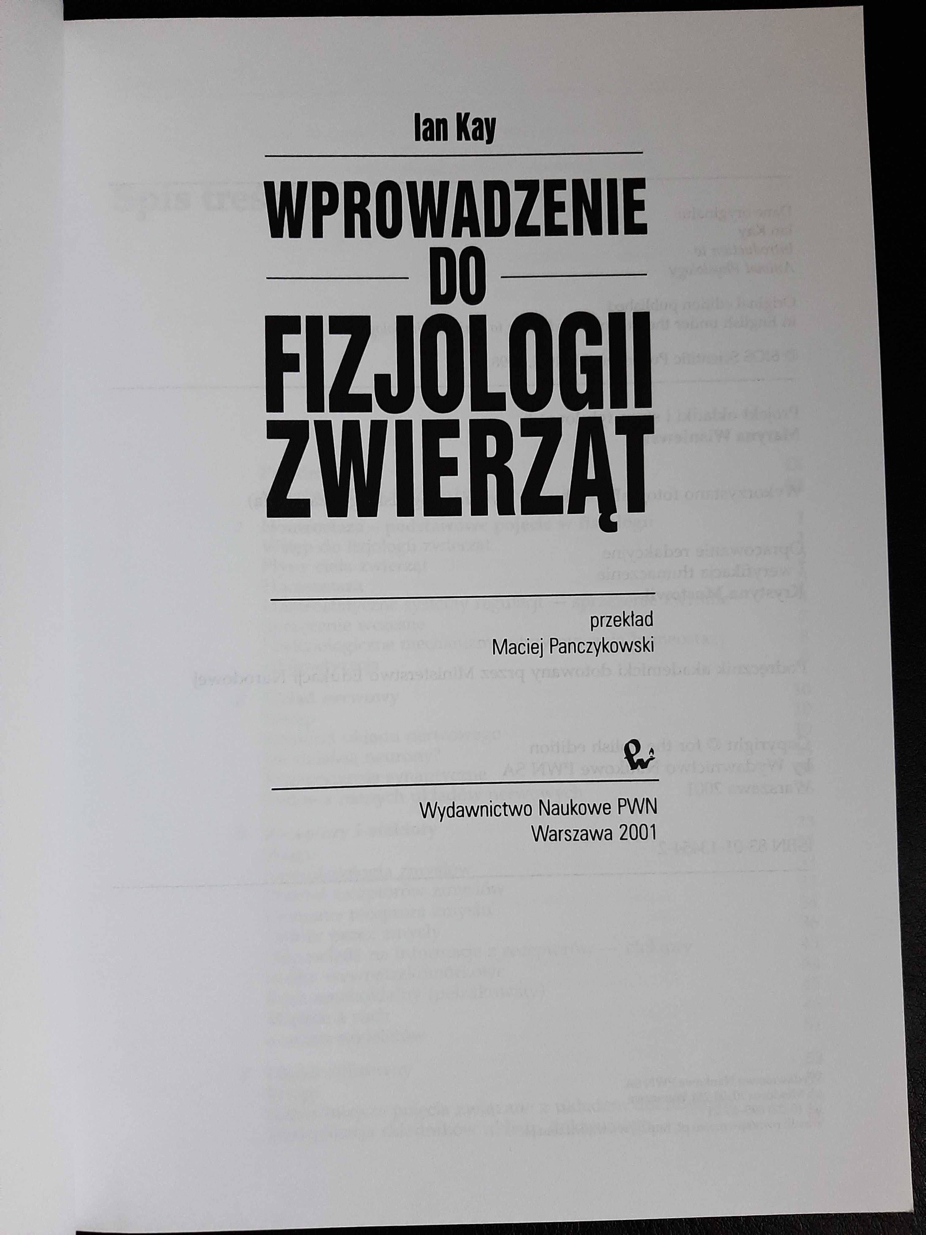 Wprowadzenie do fizjologii zwierząt, Kay