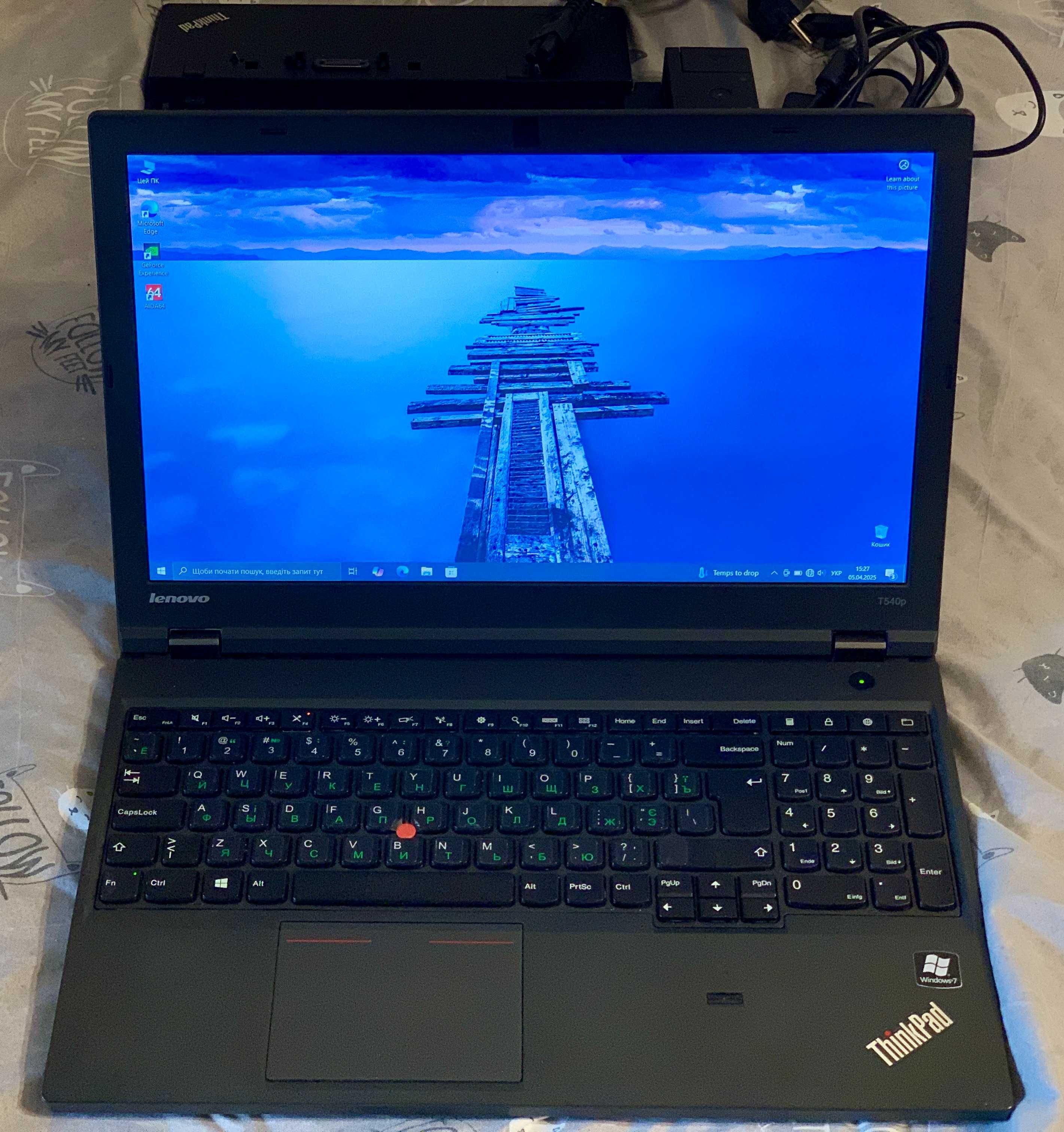 Ноутбук Lenovo Thinkpad T540p з докстанцією ThinkPad Ultra Dock 40A2