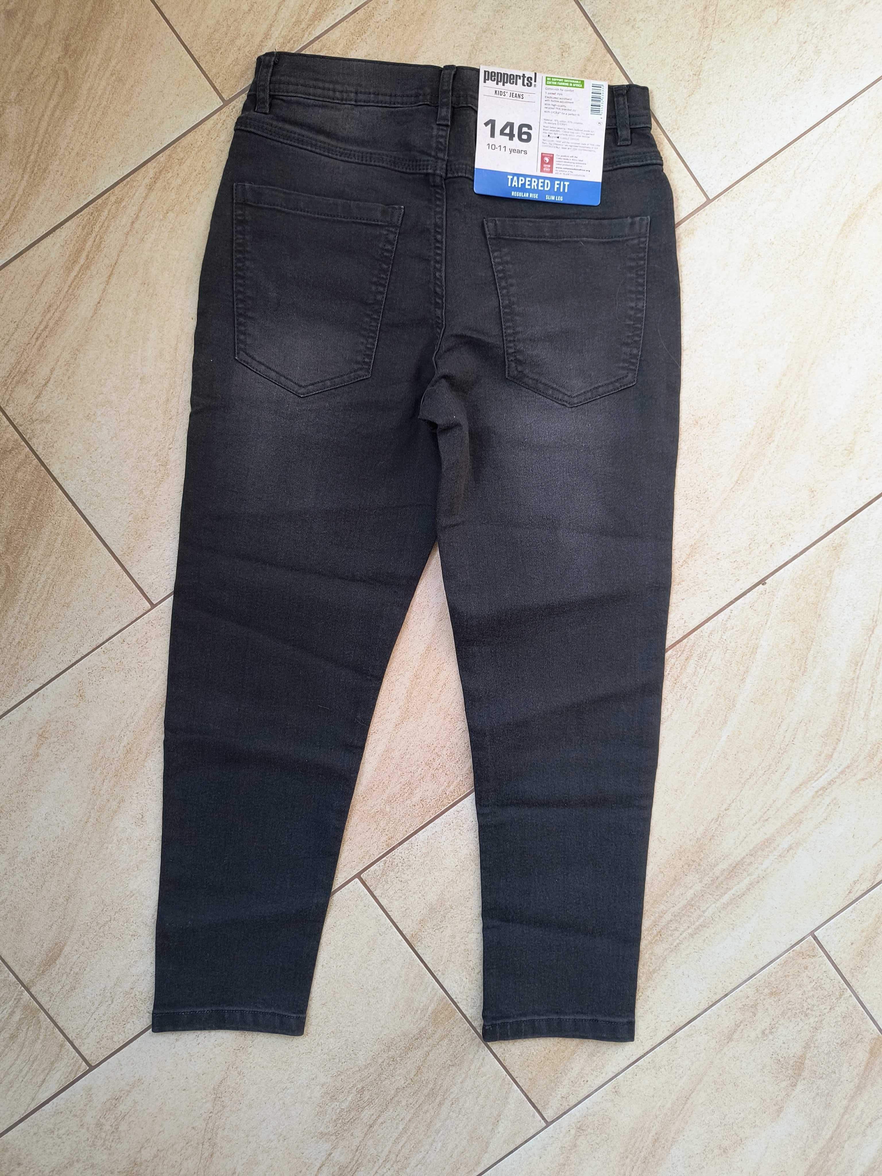 NOWE chłopięce spodnie jeans pepperts 146 cm