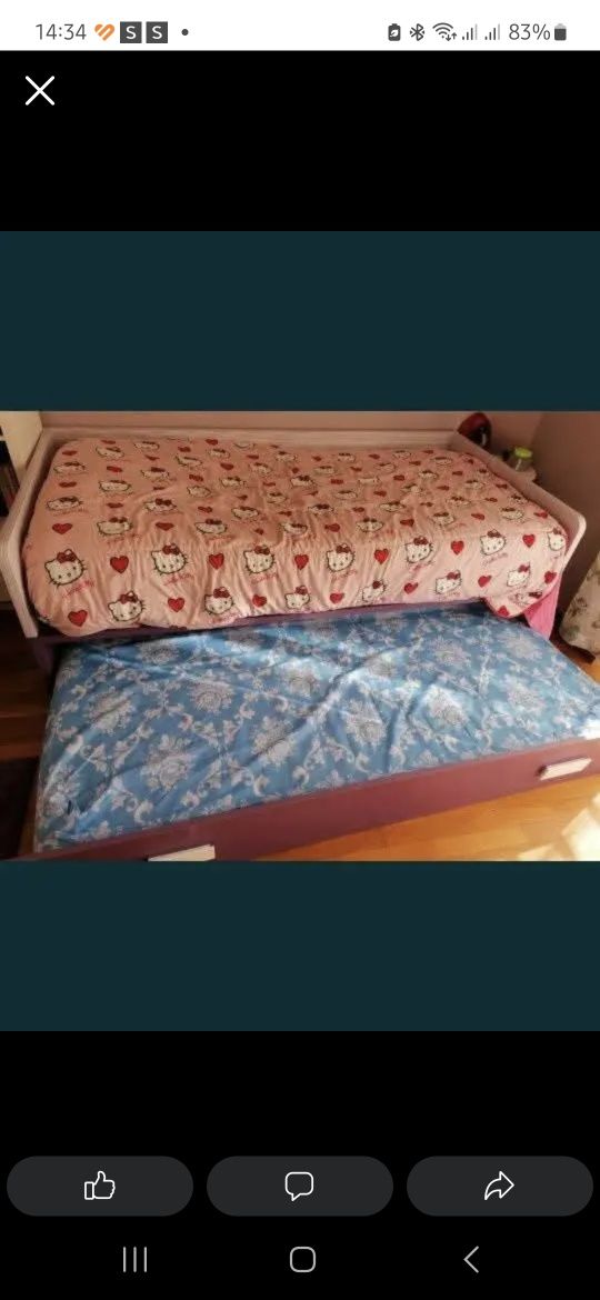 Cama individual com gaveta
