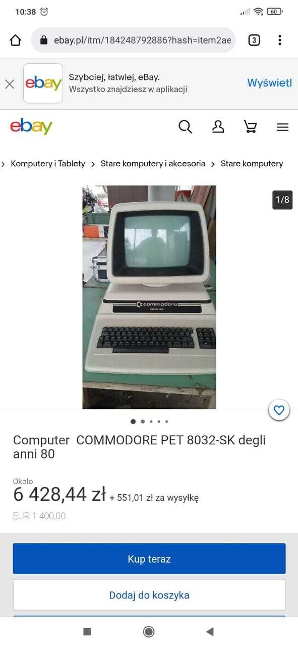Computer Commodore 8032-SK - sprawne +  stacja 8250