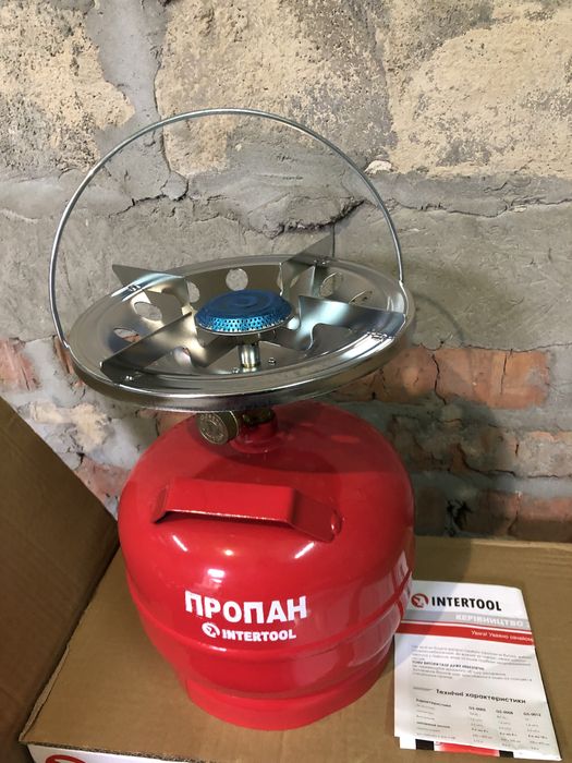 Газовый балон с горелкой 5л заправленый новый