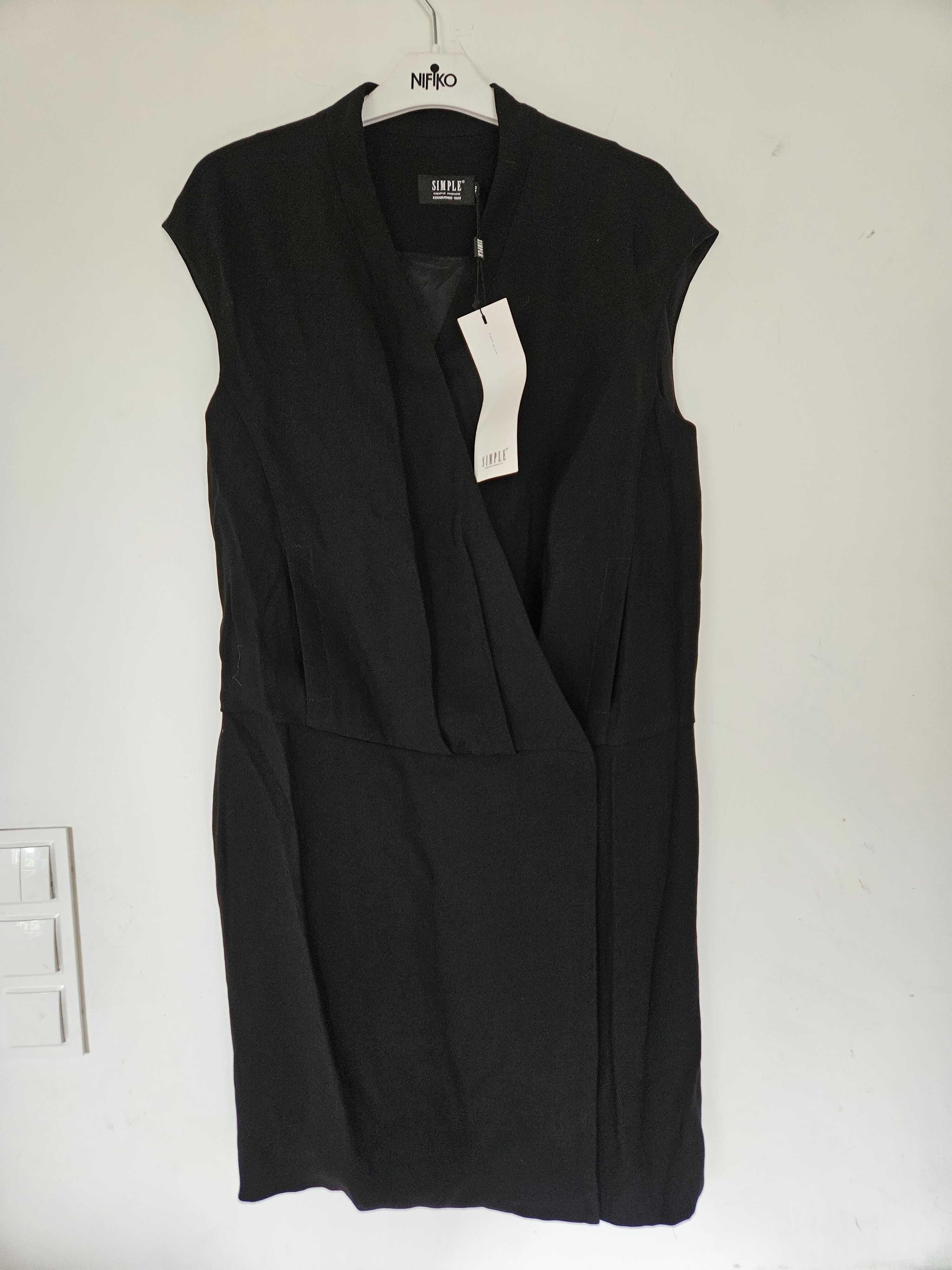 Nowa sukienka Simple rozmiar 40 czarna elegancka ołówkowa
