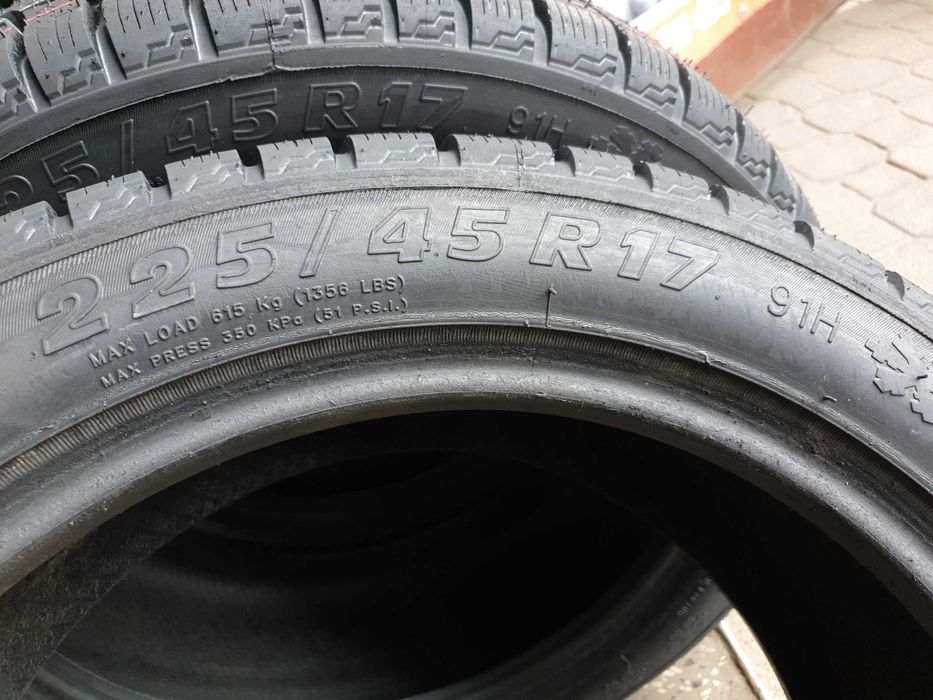 225/45r17 nowe opony zimowe bieżnikowane nalewki montaz w cenie