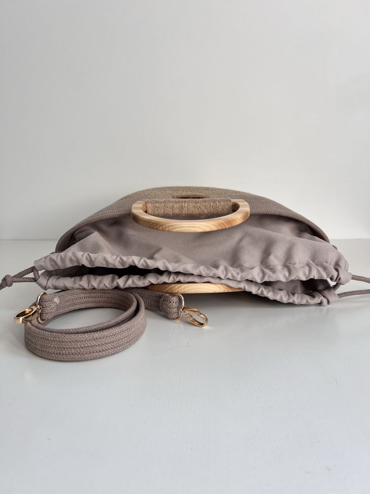 Bag Torba-shopper z juty+bawełnianego sznyrka