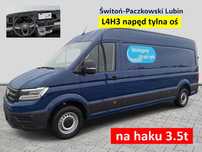 Volkswagen Crafter  L4H3 napęt na tylną oś; na haku 3.5t; kamera; ledy