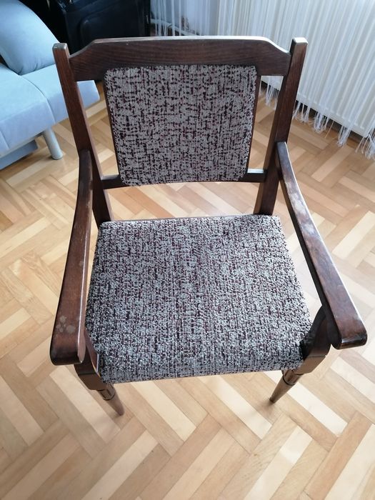 Fotel retro  wygodny biurowy