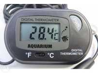 Termómetro para Aquário ou Terrário, LCD, com sonda e ventosa
