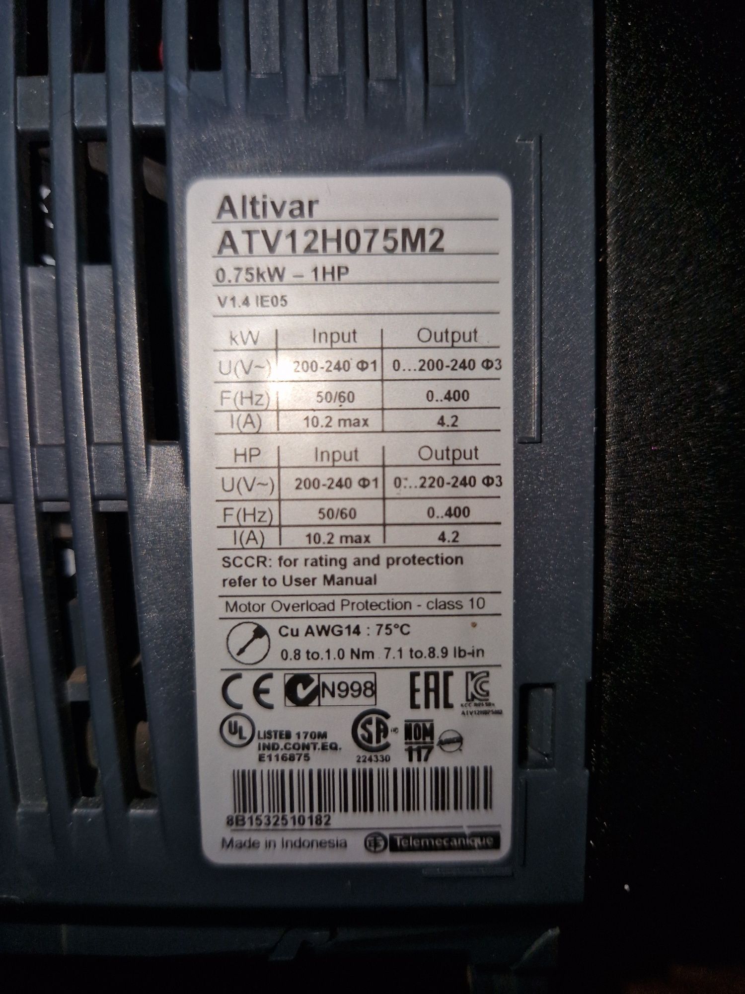Преобразователь частоты Altivar 12 (ATV 12)