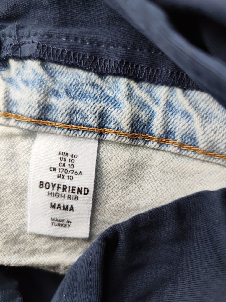 Spodnie ciążowe boyfriend h&m r.40