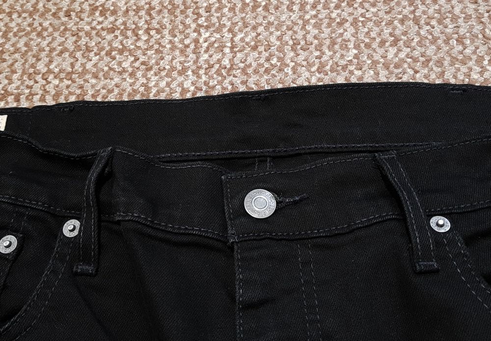 Levi's 502 premium waterless W38 L30 джинси taper оригінал чорні