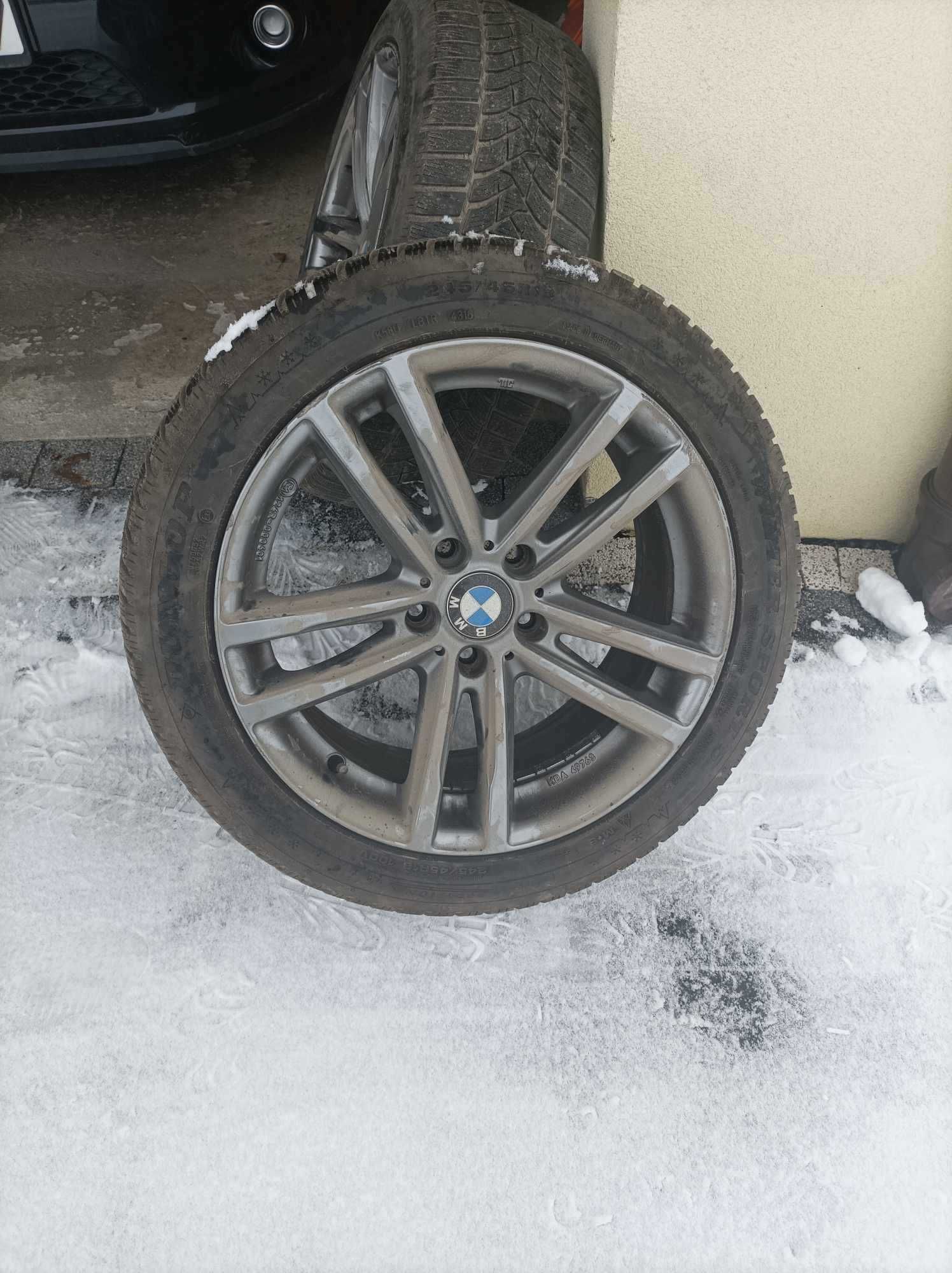 BMW F10/F11 Felgi 18" 5x120 z oponami zimowymi 8mm