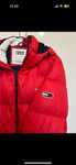 Czerwona kurtka ziomowa Tommy Jeans 2XL  puchowa (the north face,hugo)