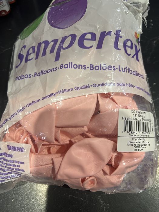 Balony sempertex baby pink biale baby blue