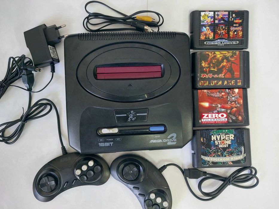 Sega mega drive з 90х відмінний стан повний комплект ігрова приставка