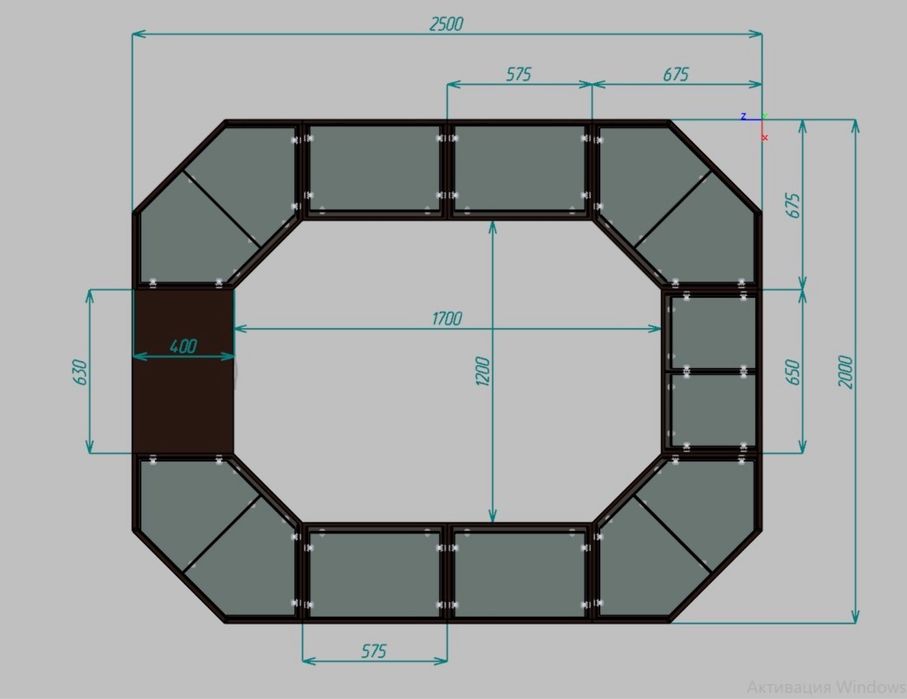 Торговий острівок 2 на 3 м