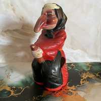 Ceramiczna Baba Jaga wiedźma figurka 28 cm