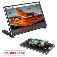 Монітор 7 IPS LCD 1024x600 touch speaker HDMI raspberry pi 4/5/3