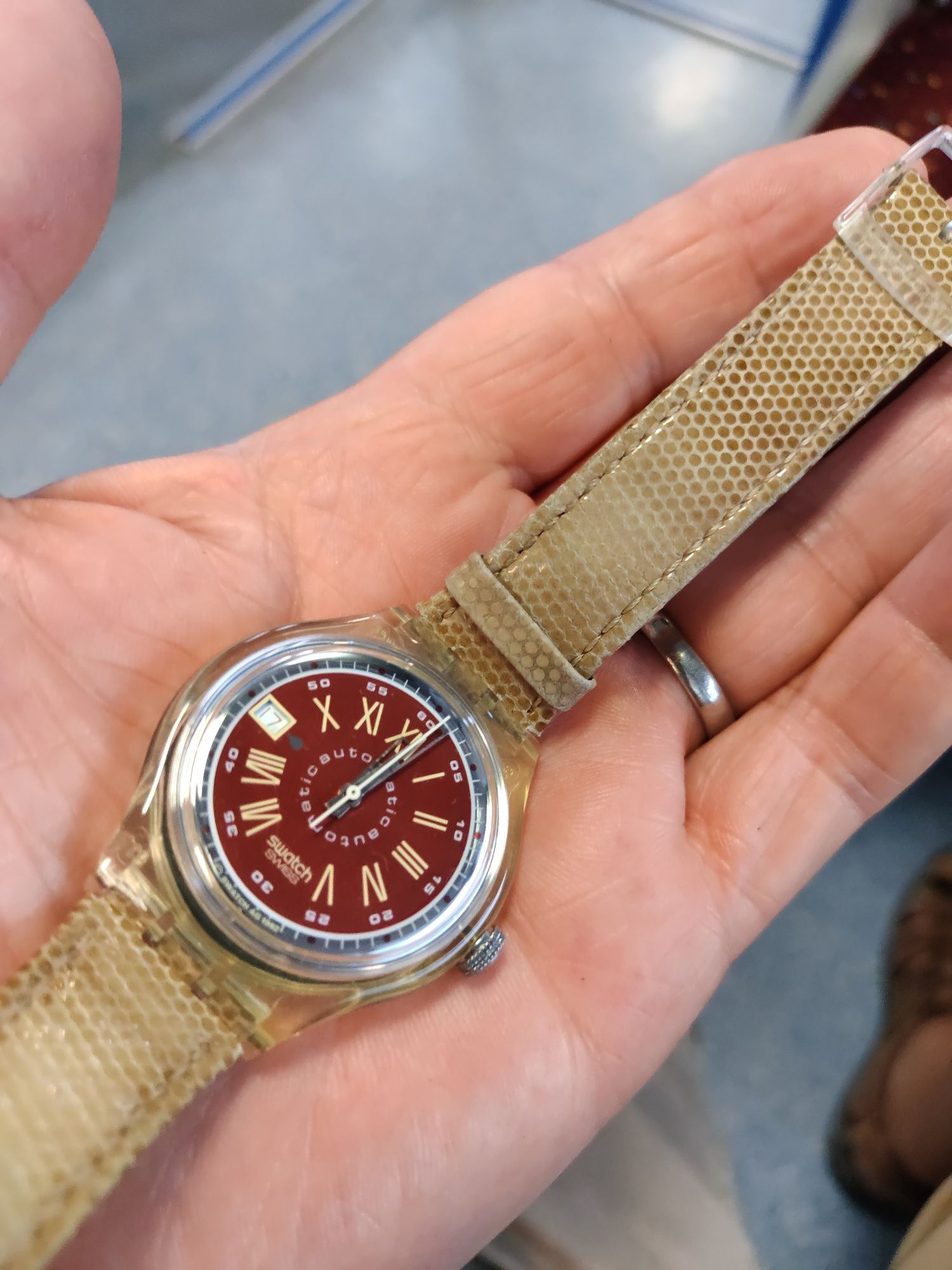 Relógio automático Swatch clássico de coleção