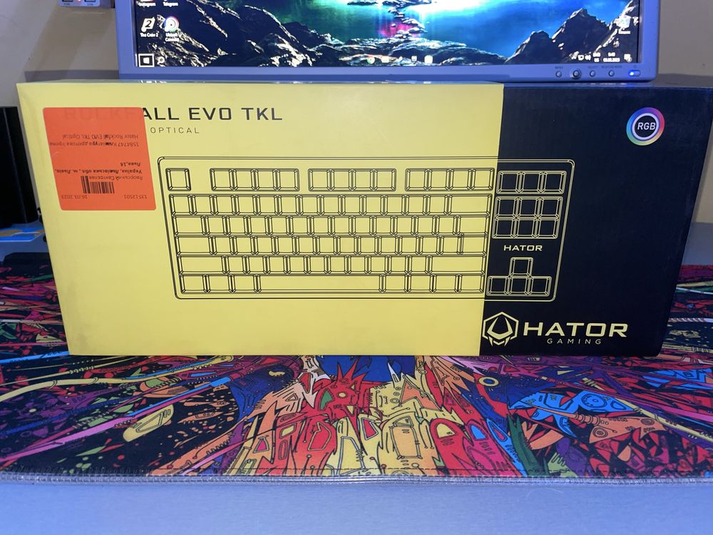 Механічна клавіатура Hator Rockfall Evo TKL НА ЧОРНИХ СВІЧАХ