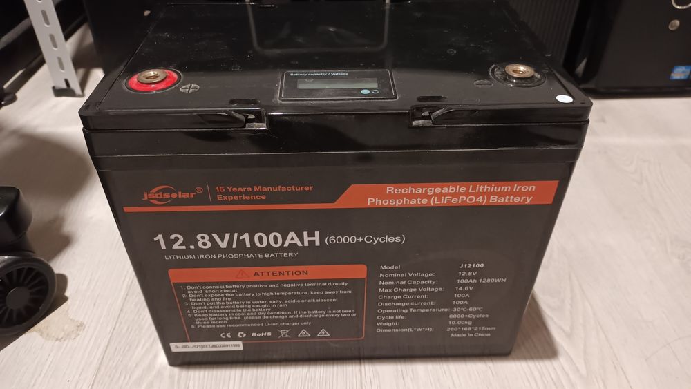 Акумулятор lifepo4 12v 100 Ah JSDsolar