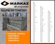 Słupki betonowe 2,3m / Słupki do siatki leśnej 2,3m / PRODUCENT