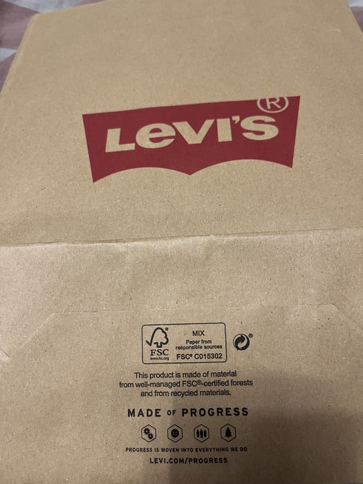 Levis mała średnia torba papierowa torebka prezentowa zakupowa