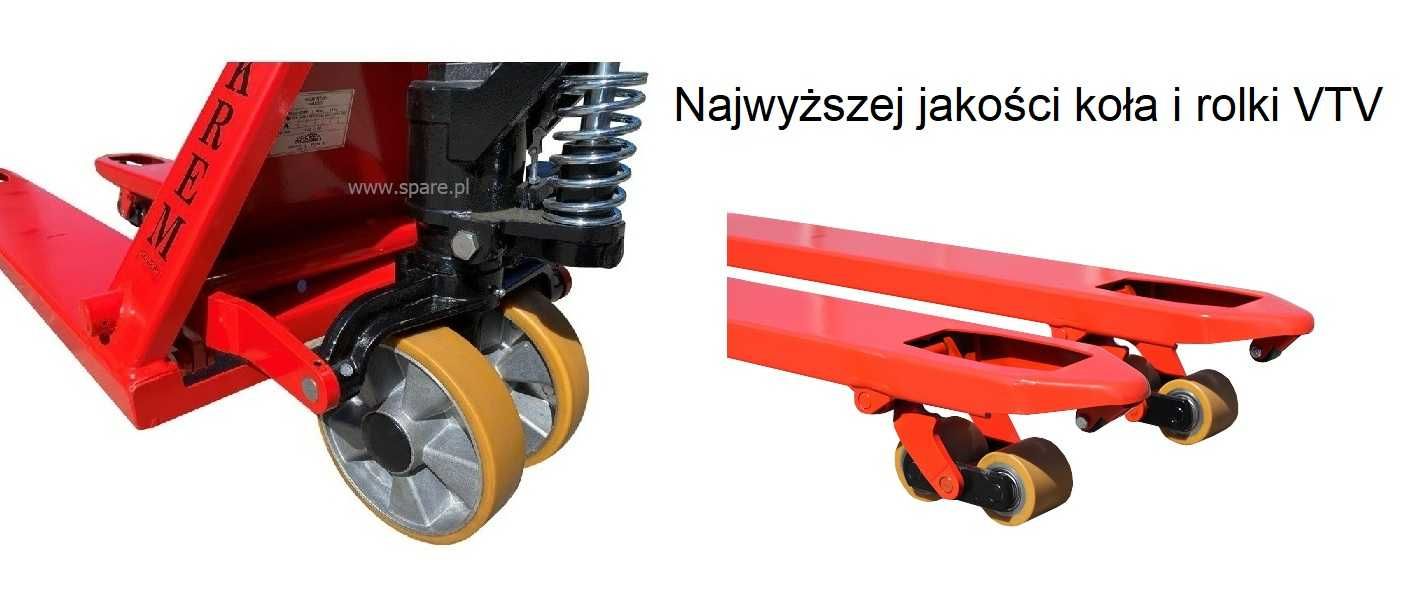 Wózek widłowy ręczny paleciak 800mm 1000mm 1150mm VTV Zakrem