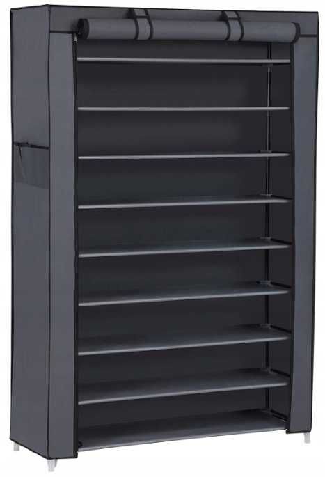 Szafka organizer buty Songmics 88x160x28 czarny materiałowa przenośna