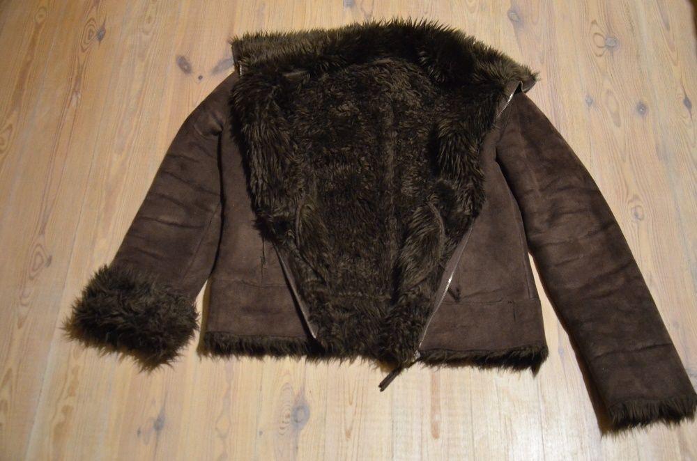 Ciepła kurtka - skórka, futerko