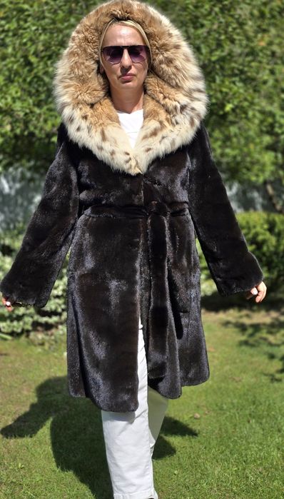 Alessandro Bosso Норкова шуба, норка Blackglama 105 см