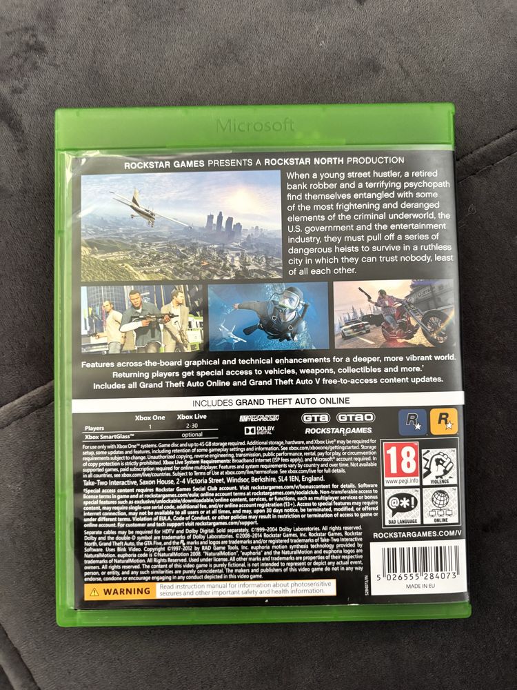 Gra Grand Theft auto five x box one