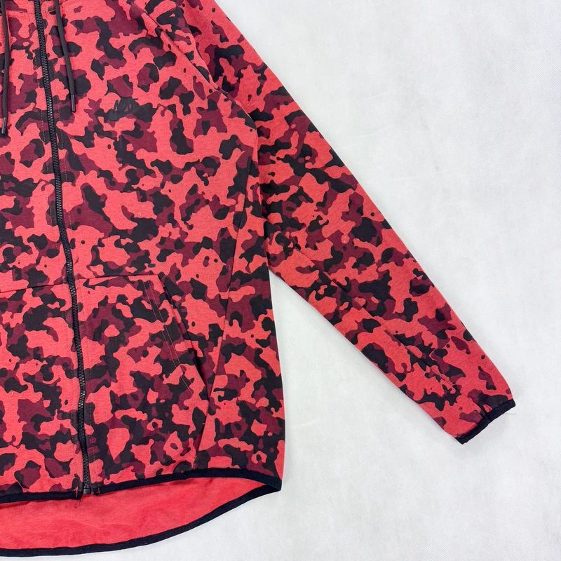 Bluza zipper hoodie rozpinana z kapturem moro Nike Tech Fleece