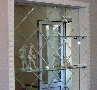 Зеркальная плитка c фацетом, панно зеркальное