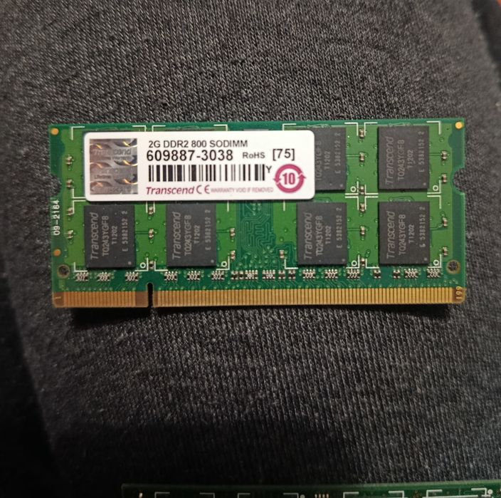 Оперативна пам'ять для ноутбука SODIMM Transcend DDR2 2Gb 800MHz