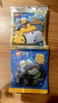 Lego city, walec, wóz  policyjny