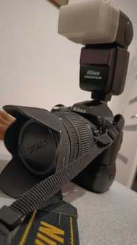 Aparat lustrzanka Nikon D40 zestaw