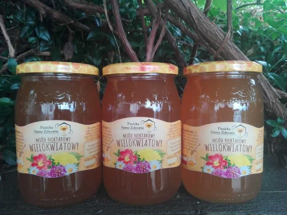 Miód Wielokwiatowy prosto z pasieki. 100% naturalny, produkt Polski
