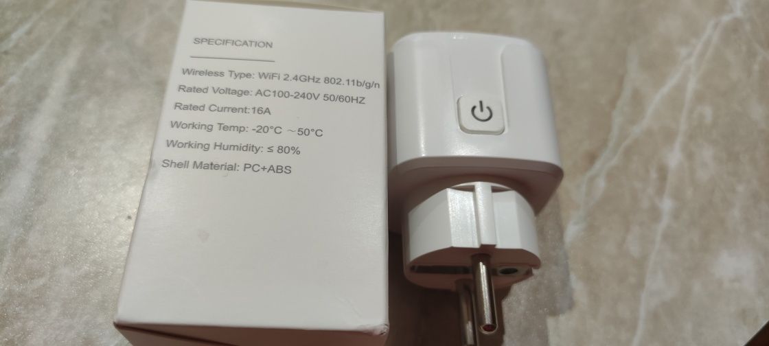 Wi-Fi розетка Smart Plug EU 16А с мониторингом мощности