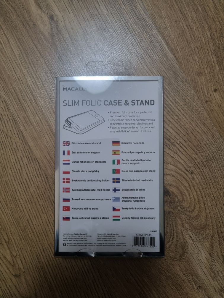 MACALLY Etui z podpórką do iPhone 5c