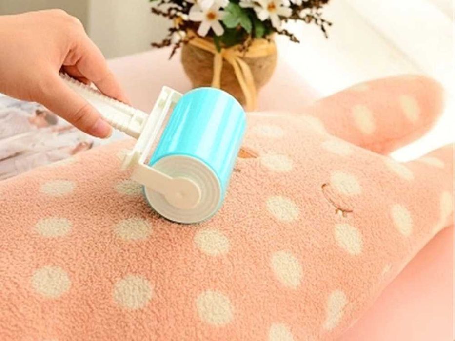 Silikonowy żelowy wałek rolka do czyszczenia usuwa sierść psa kota