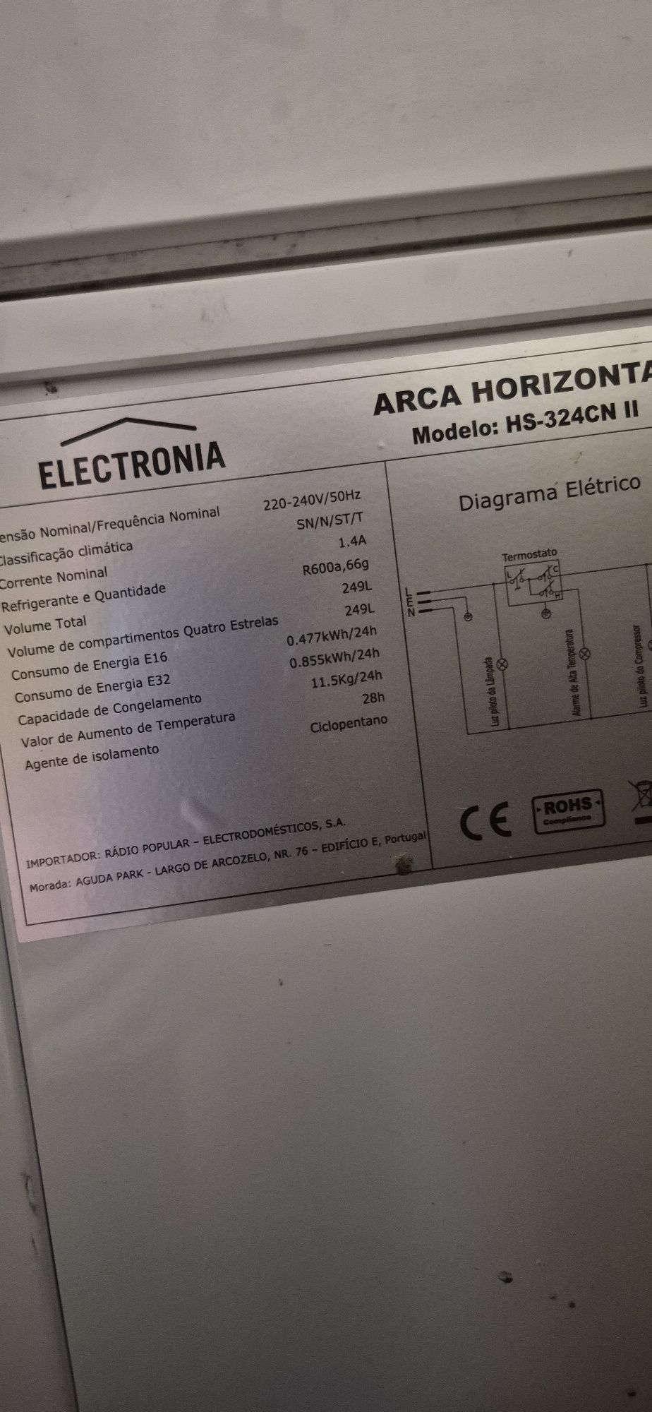 Arca horizontal Electronia